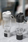 Portable Hydrogen Water Bottle with Straw, SPE PEM Technology High Concentration Hydrogen Rich Water Generator, BPA Free Leakproof Rechargeable Hydrogen Water Cup with Handle for Home, Office, Travel, Sports